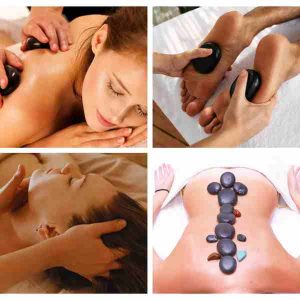 Masaje Holístico de Relajación con Piedras Calientes y Gemoterapia