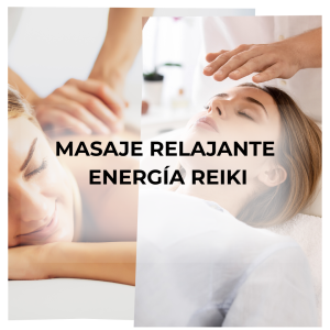 Masaje relajante + Energía Reiki