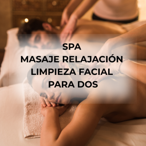 Spa para 2 personas Masaje Relajación + Limpieza Facial